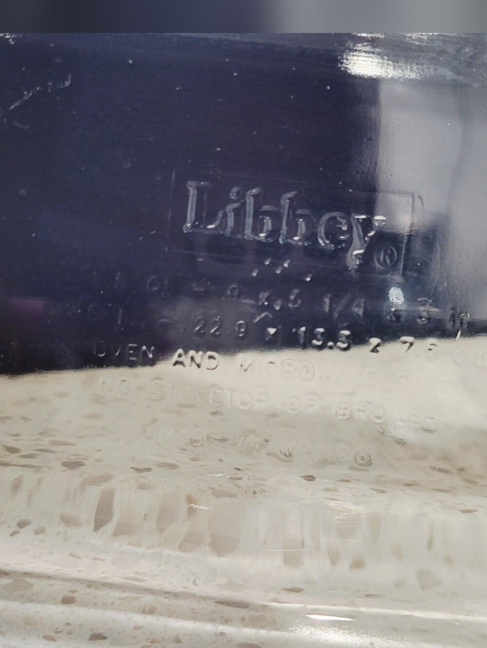 VTG Libbey Clear Glass Ribbed Rectangular Loaf Pan - Picture 4 of 5